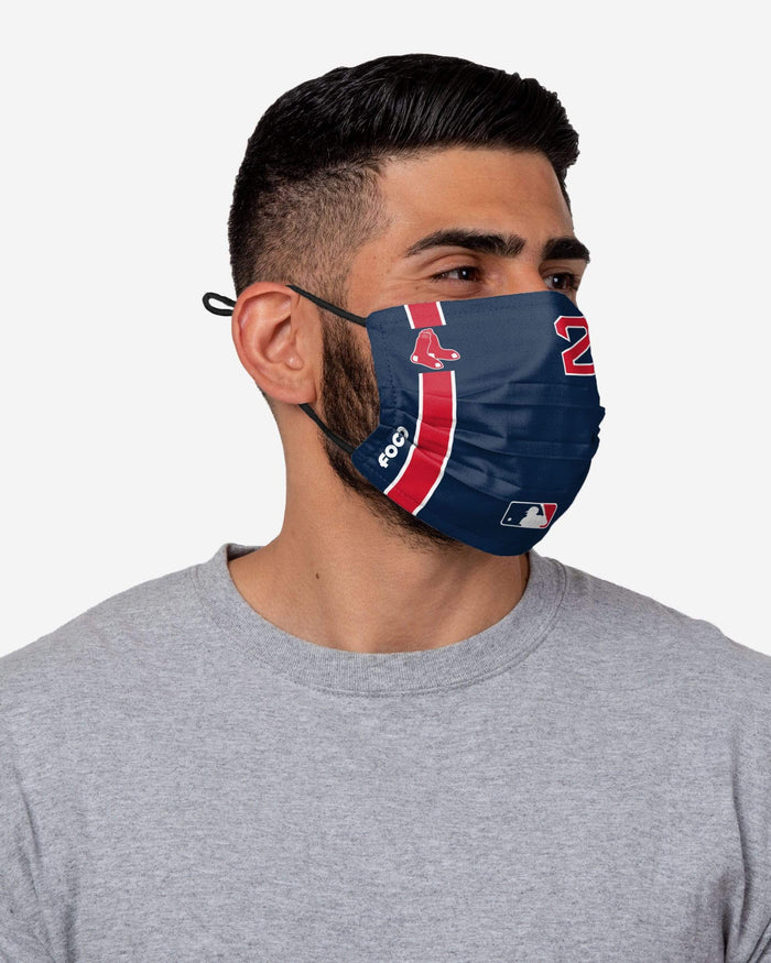 JD Martinez Boston Red Sox On-Field Adjustable Navy Face Cover FOCO - FOCO.com