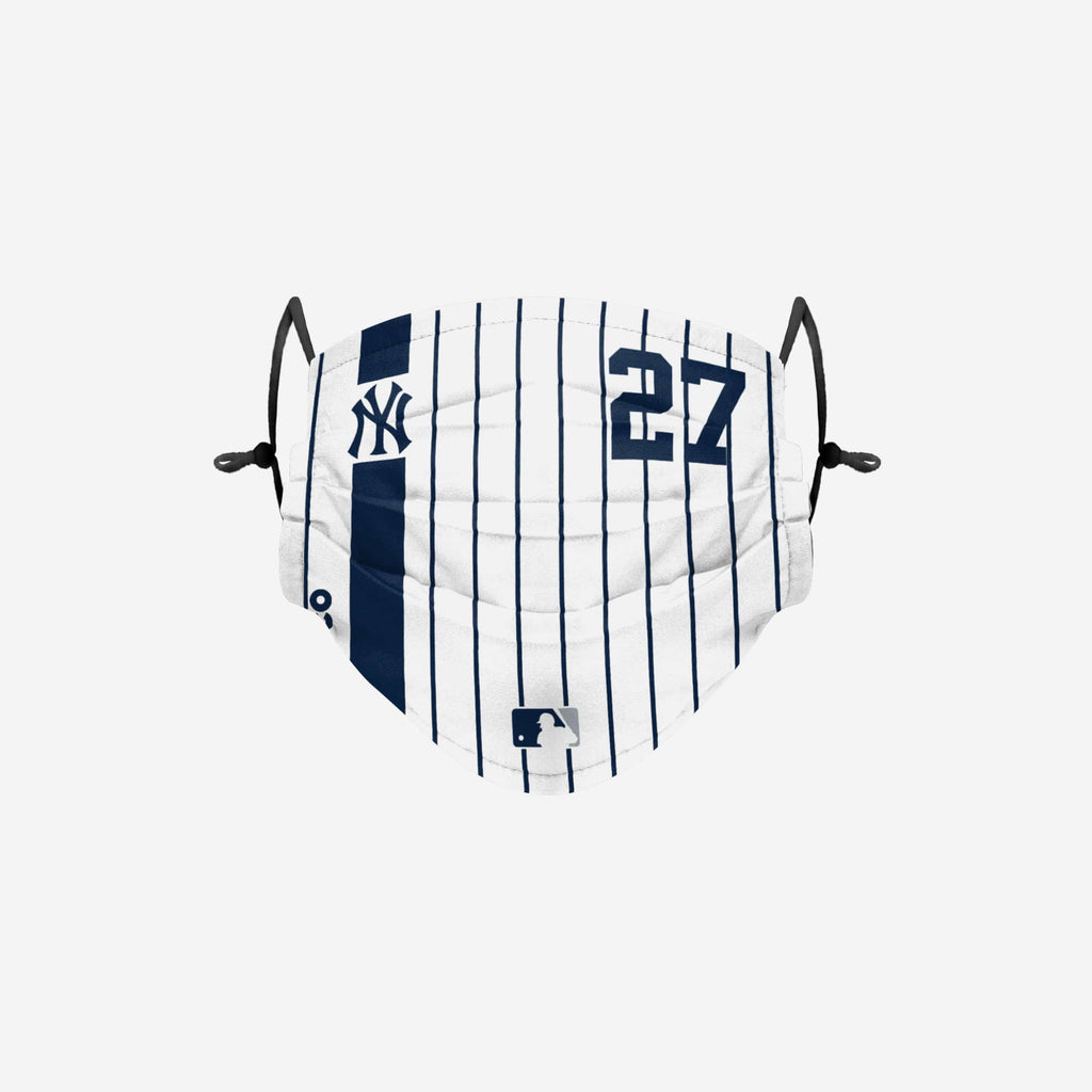 Giancarlo Stanton New York Yankees On-Field Adjustable Pinstripe Face Cover FOCO - FOCO.com