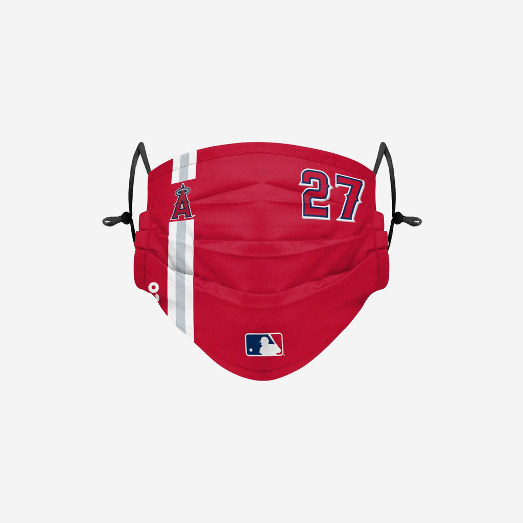 Mike Trout Los Angeles Angels On-Field Adjustable Red Face Cover FOCO - FOCO.com
