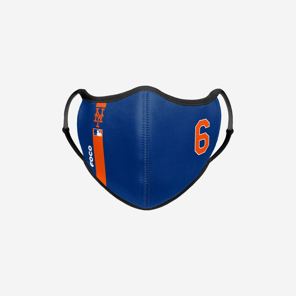 Jeff McNeil New York Mets On-Field Adjustable Blue & Orange Sport Face Cover FOCO - FOCO.com