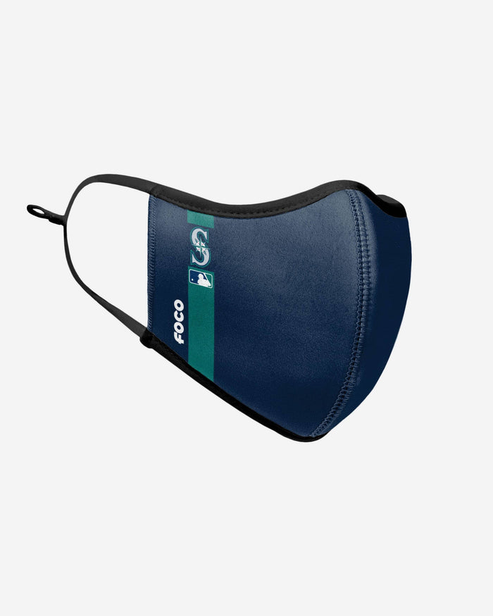 Kyle Lewis Seattle Mariners On-Field Adjustable Navy & Teal Sport Face Cover FOCO - FOCO.com