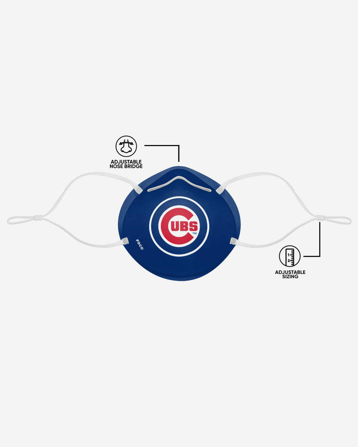 Chicago Cubs Big Logo Cone Face Cover FOCO - FOCO.com