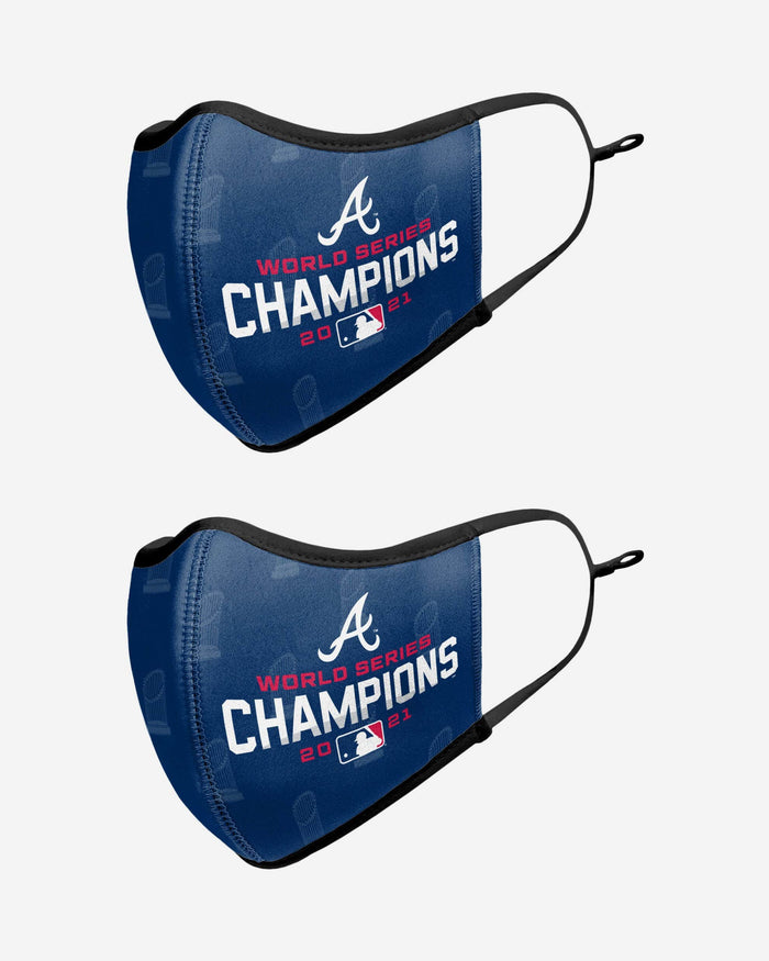 Atlanta Braves 2021 World Series Champions 2 Pack Face Cover FOCO - FOCO.com