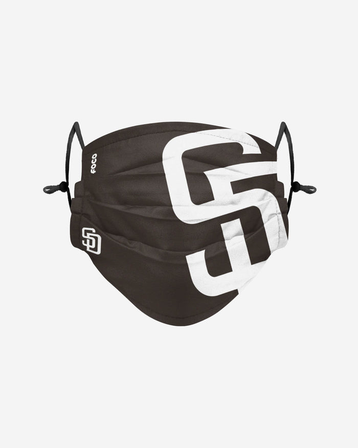 San Diego Padres Big Logo Pleated Face Cover FOCO - FOCO.com