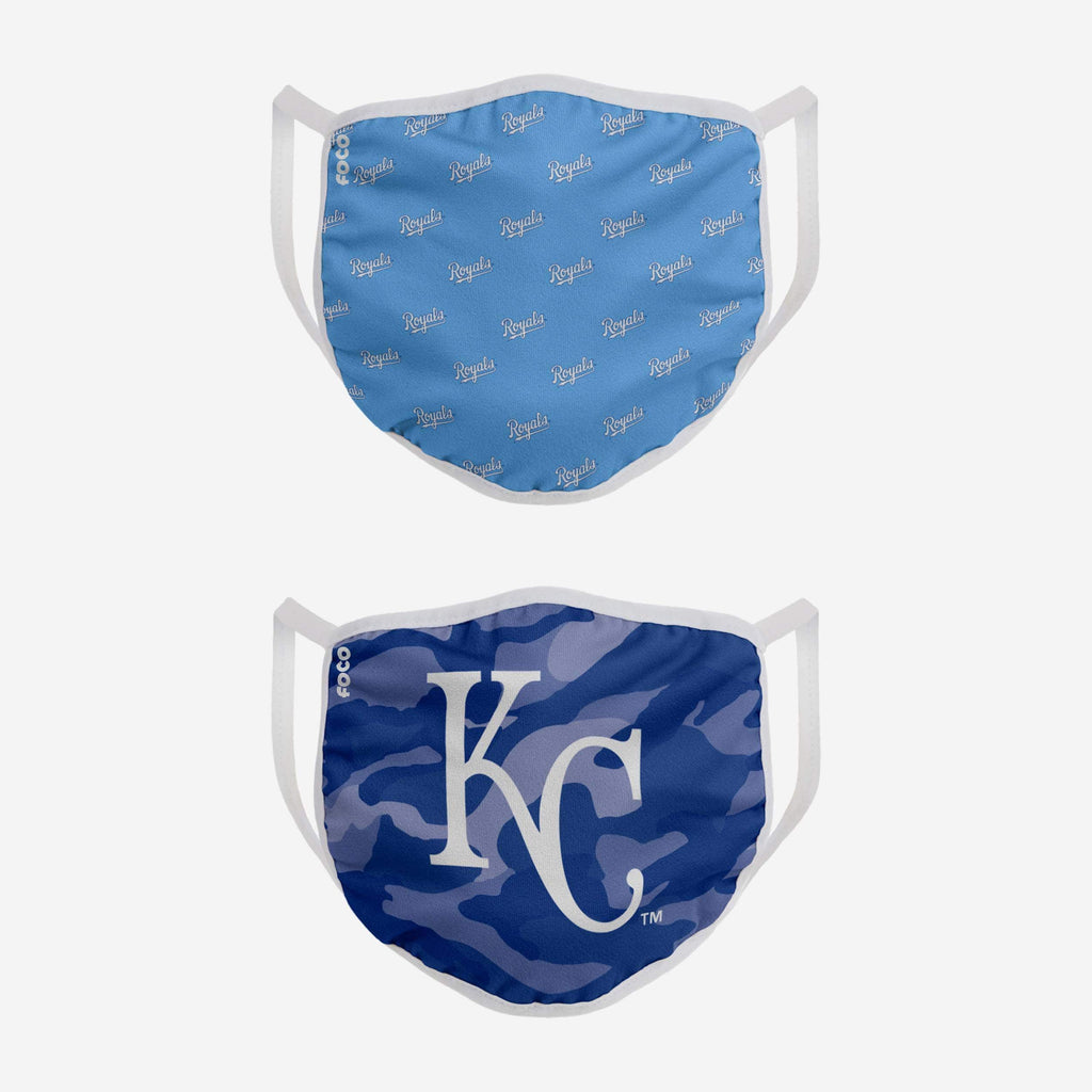 Kansas City Royals Clutch 2 Pack Face Cover FOCO - FOCO.com