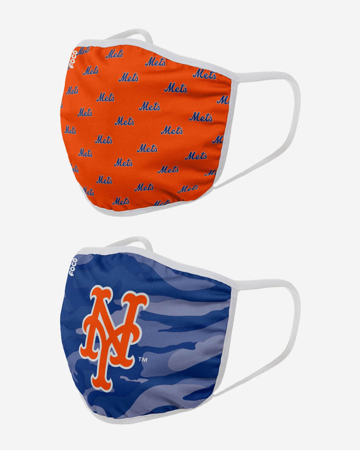 New York Mets Clutch 2 Pack Face Cover FOCO - FOCO.com
