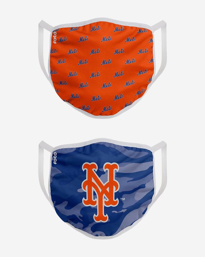 New York Mets Clutch 2 Pack Face Cover FOCO - FOCO.com