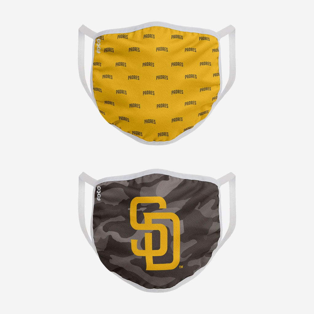 San Diego Padres Clutch 2 Pack Face Cover FOCO - FOCO.com