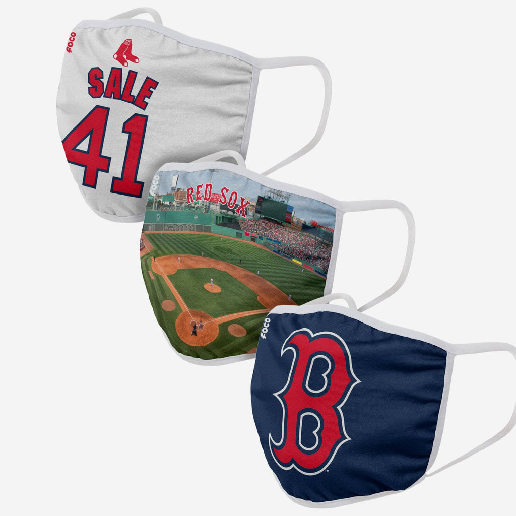 Boston Red Sox Fan Fest 3 Pack Face Cover FOCO - FOCO.com