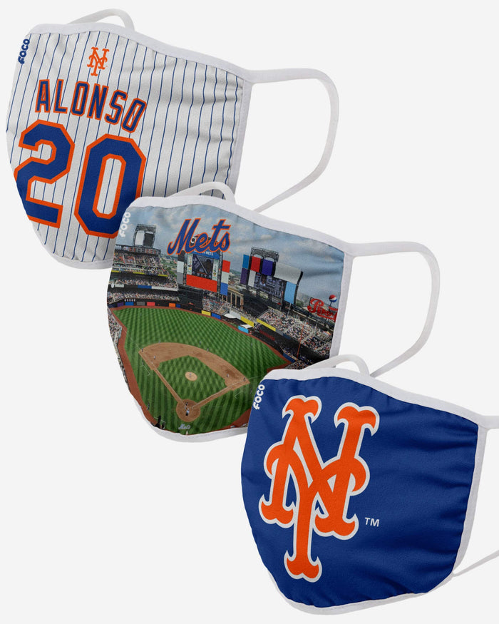 New York Mets Fan Fest 3 Pack Face Cover FOCO - FOCO.com