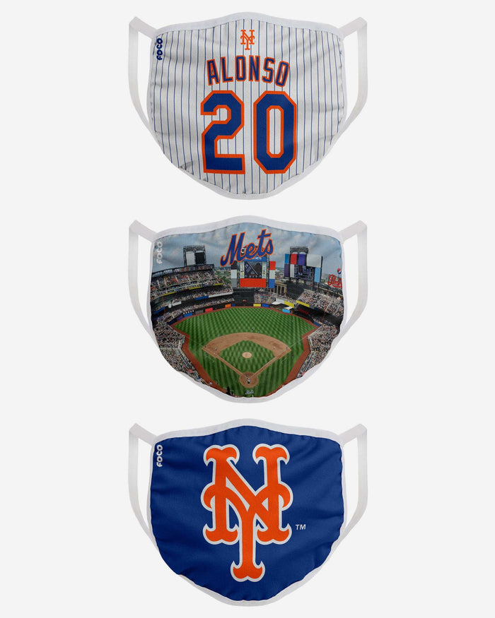 New York Mets Fan Fest 3 Pack Face Cover FOCO - FOCO.com