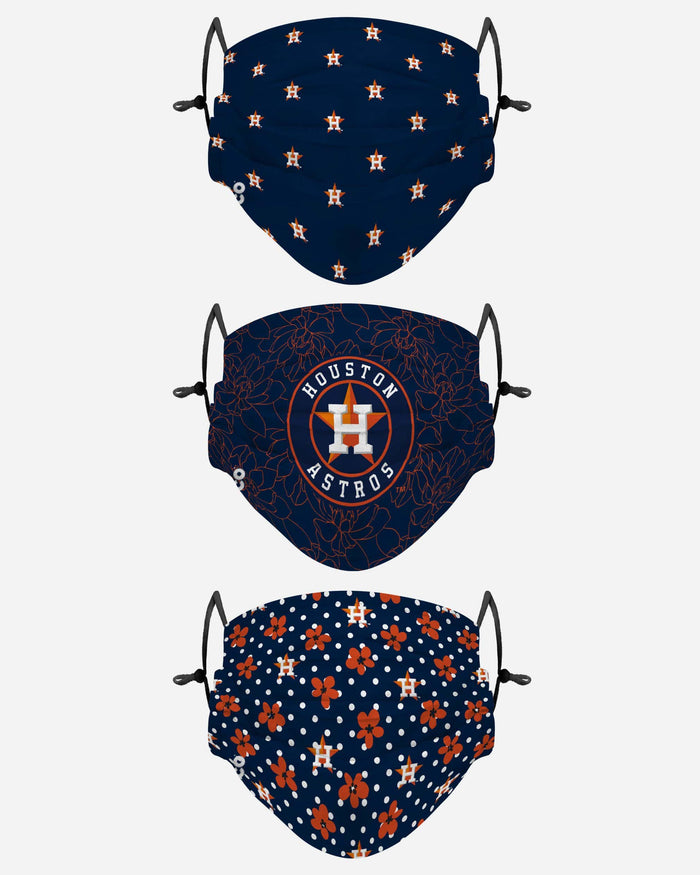 Houston Astros Gameday Gardener 3 Pack Face Cover FOCO - FOCO.com