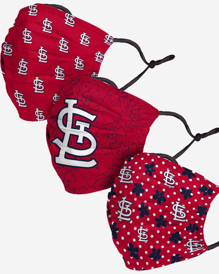 St Louis Cardinals Gameday Gardener 3 Pack Face Cover FOCO - FOCO.com