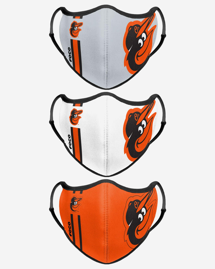 Baltimore Orioles Sport 3 Pack Face Cover FOCO - FOCO.com