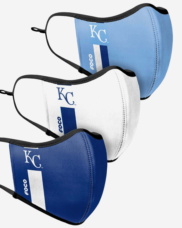 Kansas City Royals Sport 3 Pack Face Cover FOCO - FOCO.com