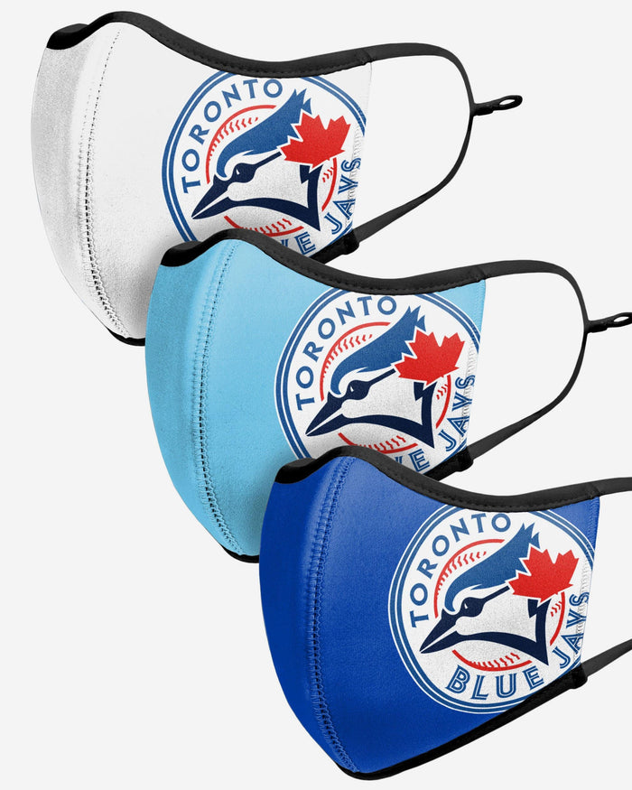 Toronto Blue Jays Sport 3 Pack Face Cover FOCO - FOCO.com