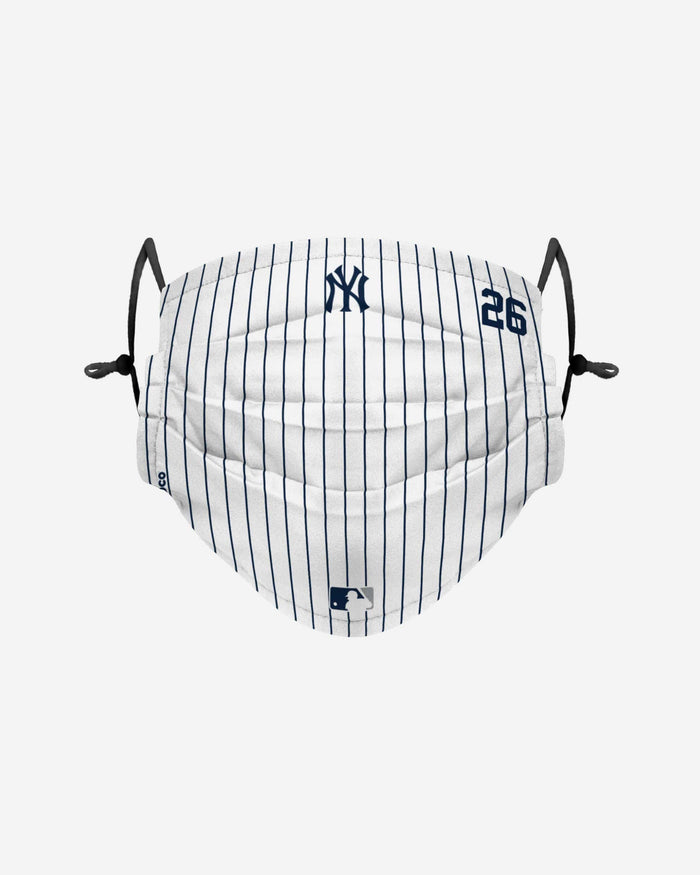 DJ LeMahieu New York Yankees On-Field Gameday Pinstripe Adjustable Face Cover FOCO - FOCO.com