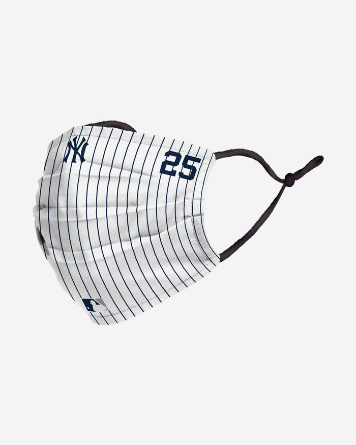 Gleyber Torres New York Yankees On-Field Gameday Pinstripe Adjustable Face Cover FOCO - FOCO.com
