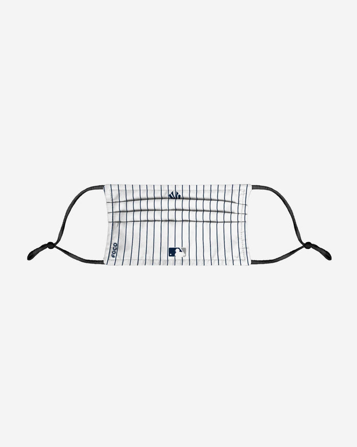 New York Yankees On-Field Gameday Pinstripe Adjustable Face Cover FOCO - FOCO.com