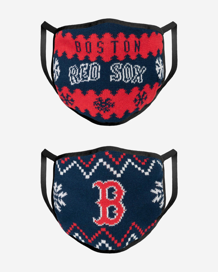 Boston Red Sox Knit 2 Pack Face Cover FOCO - FOCO.com
