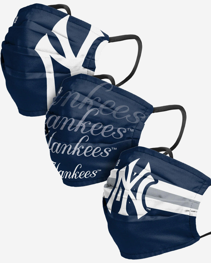 New York Yankees Matchday 3 Pack Face Cover FOCO - FOCO.com