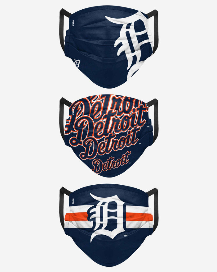 Detroit Tigers Matchday 3 Pack Face Cover FOCO - FOCO.com