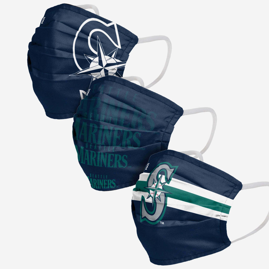 Seattle Mariners Matchday 3 Pack Face Cover FOCO - FOCO.com