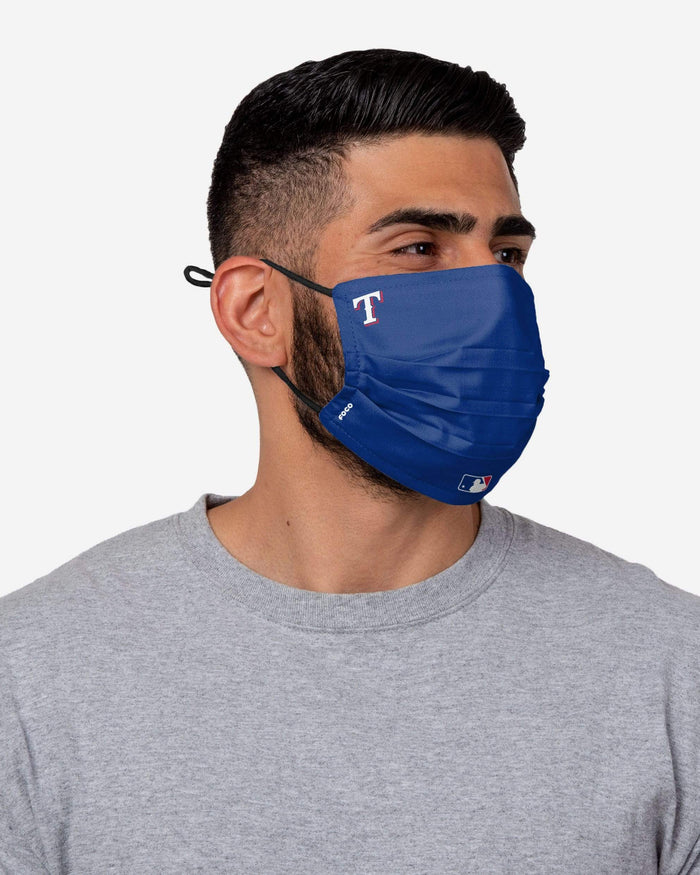 Texas Rangers On-Field Gameday Adjustable Face Cover FOCO - FOCO.com