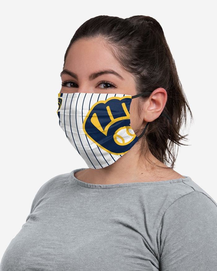 Milwaukee Brewers Big Logo Gameday Face Cover FOCO - FOCO.com