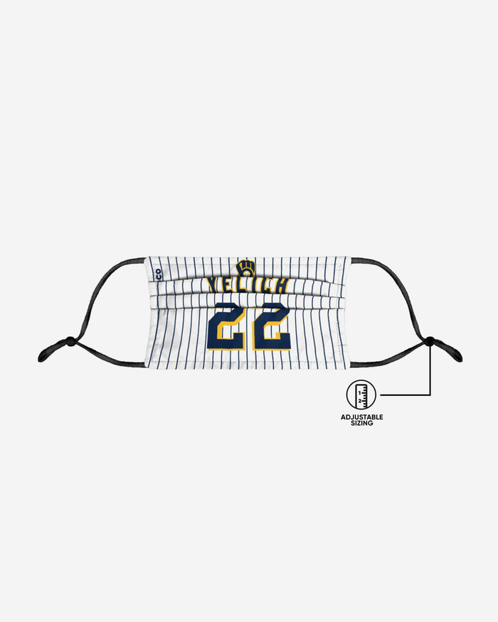 Christian Yelich Milwaukee Brewers Adjustable Face Cover FOCO - FOCO.com