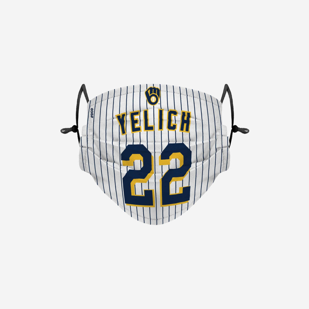 Christian Yelich Milwaukee Brewers Adjustable Face Cover FOCO - FOCO.com