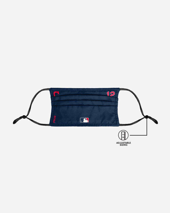 Francisco Lindor Cleveland Guardians On-Field Gameday Adjustable Face Cover FOCO - FOCO.com