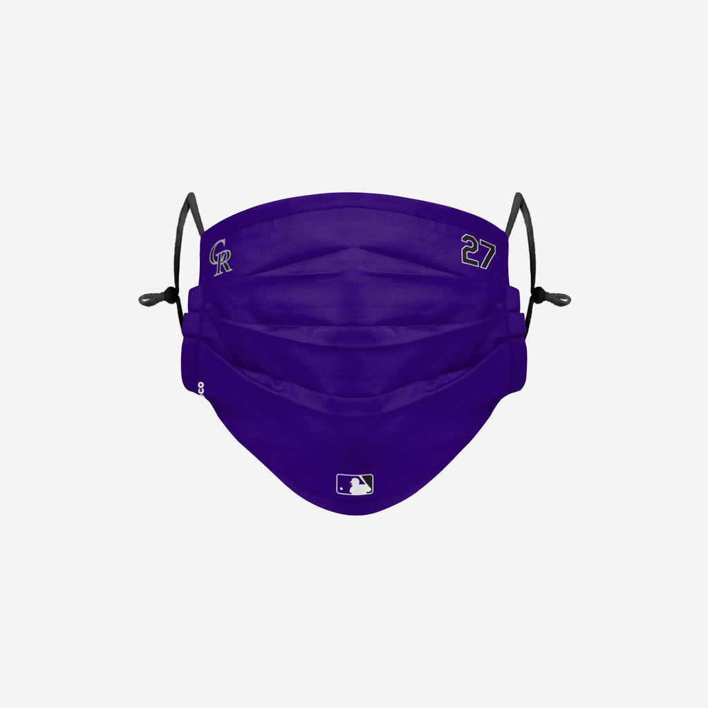 Trevor Story Colorado Rockies On-Field Gameday Adjustable Face Cover FOCO - FOCO.com