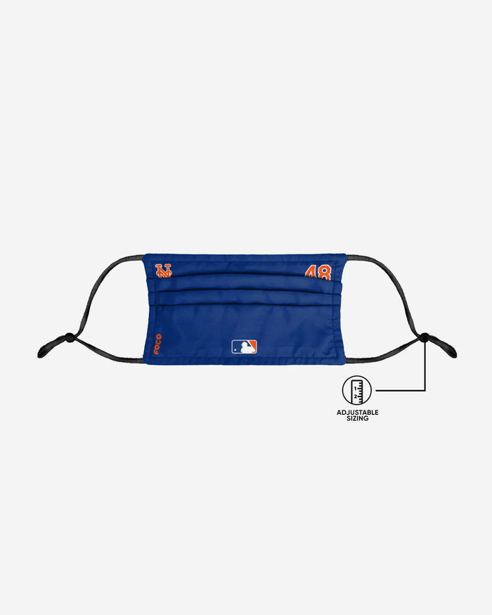 Jacob deGrom New York Mets On-Field Gameday Adjustable Face Cover FOCO - FOCO.com