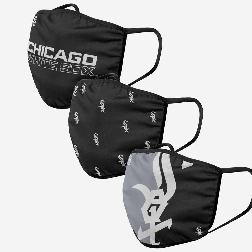 Chicago White Sox 3 Pack Face Cover FOCO Adult - FOCO.com