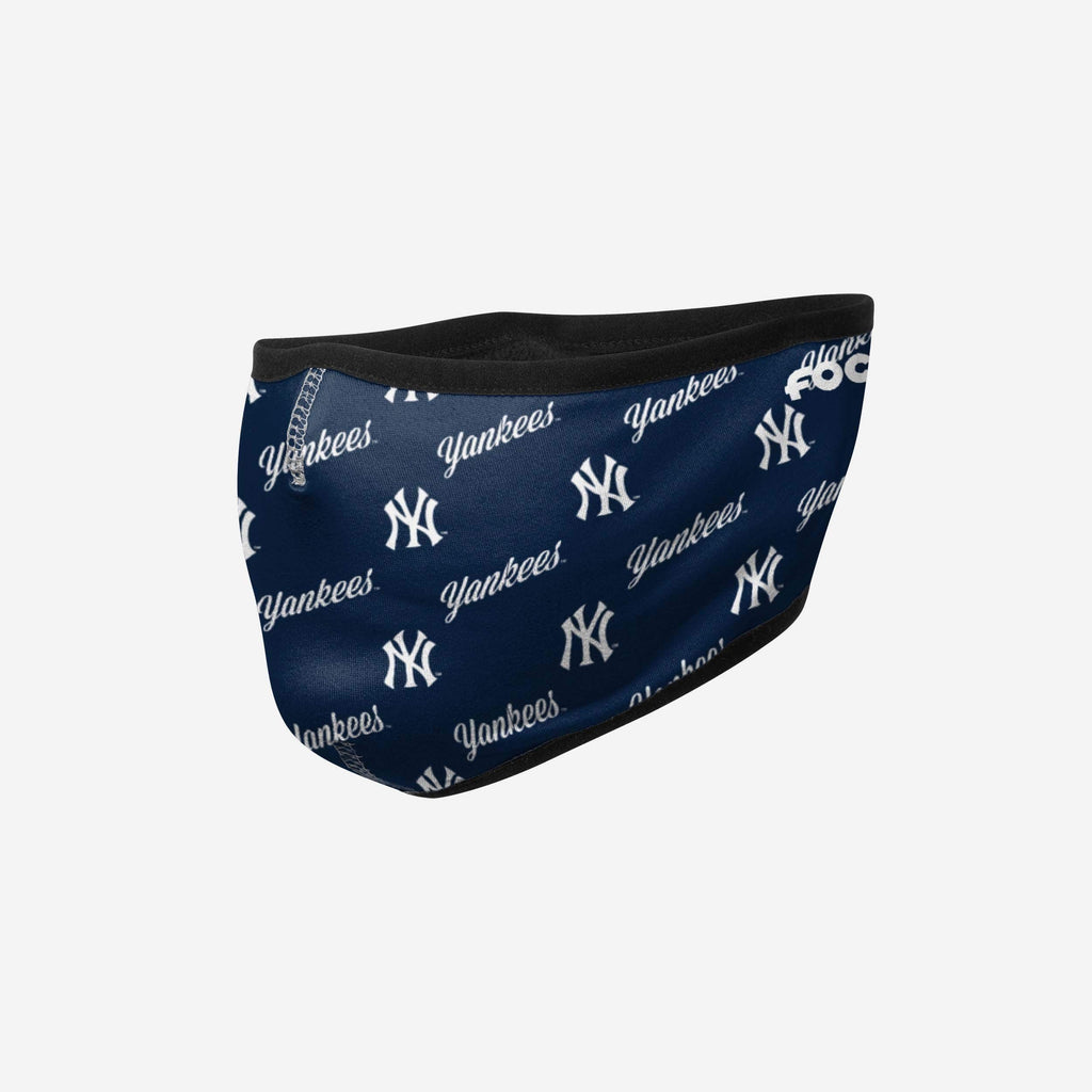 New York Yankees Repeat Script Earband Face Cover FOCO - FOCO.com