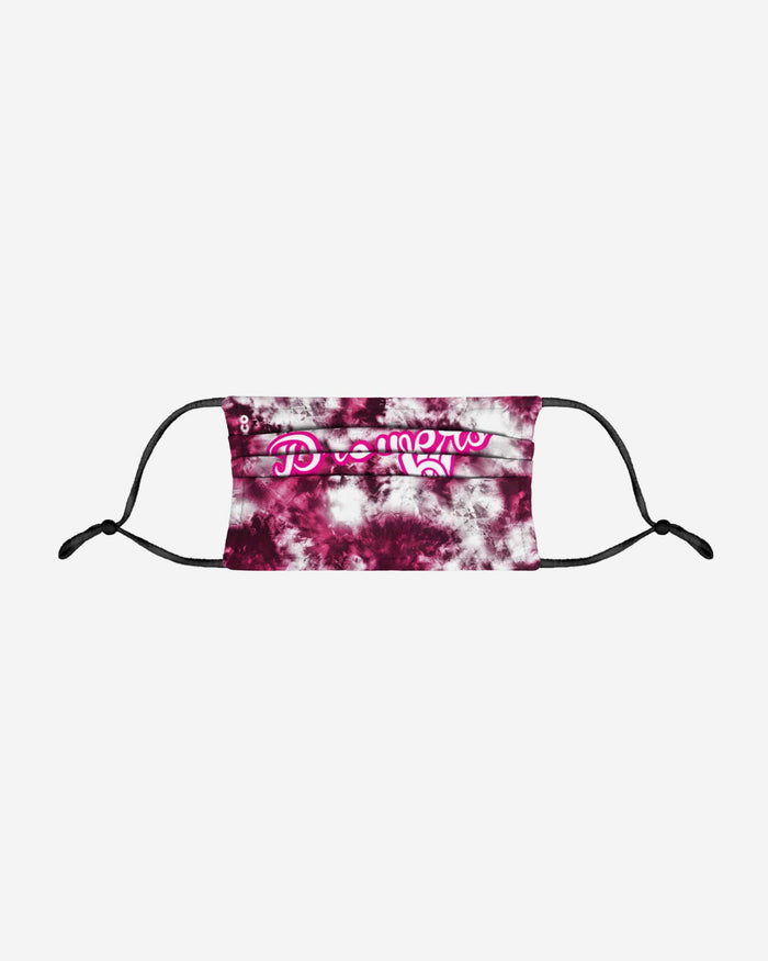 Milwaukee Brewers Pink Tie-Dye Adjustable Face Cover FOCO - FOCO.com
