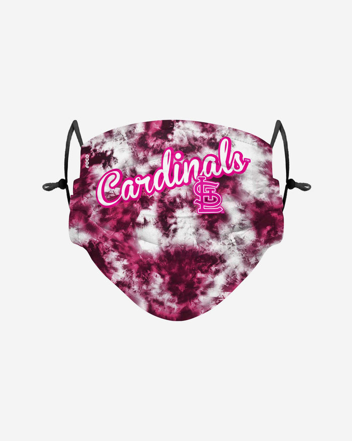 St Louis Cardinals Pink Tie-Dye Adjustable Face Cover FOCO - FOCO.com