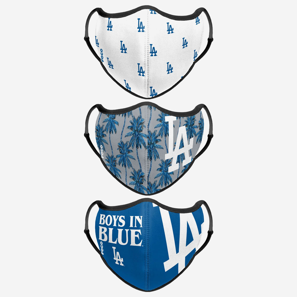 Los Angeles Dodgers Thematic Sport 3 Pack Face Cover FOCO - FOCO.com