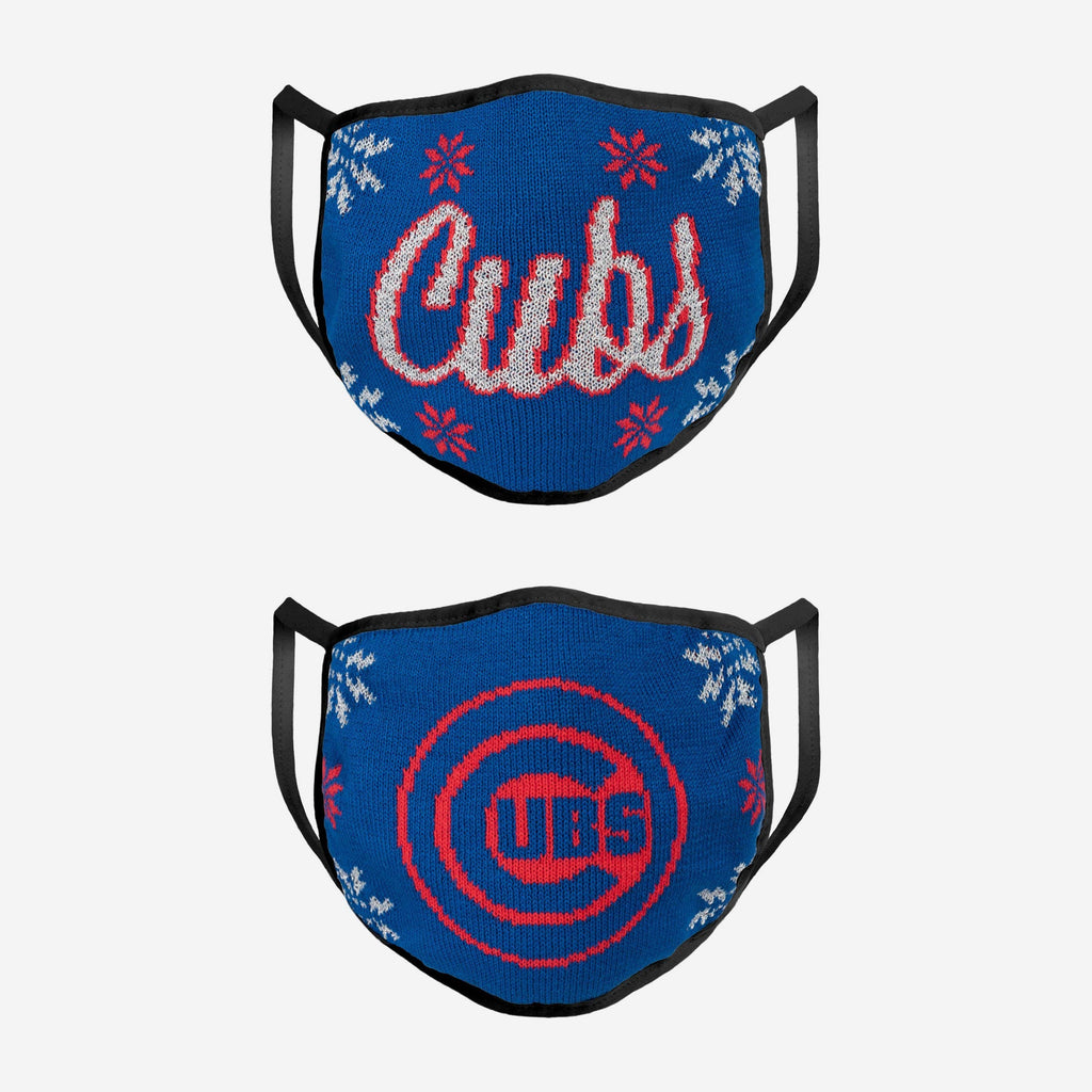 Chicago Cubs Womens Knit 2 Pack Face Cover FOCO - FOCO.com