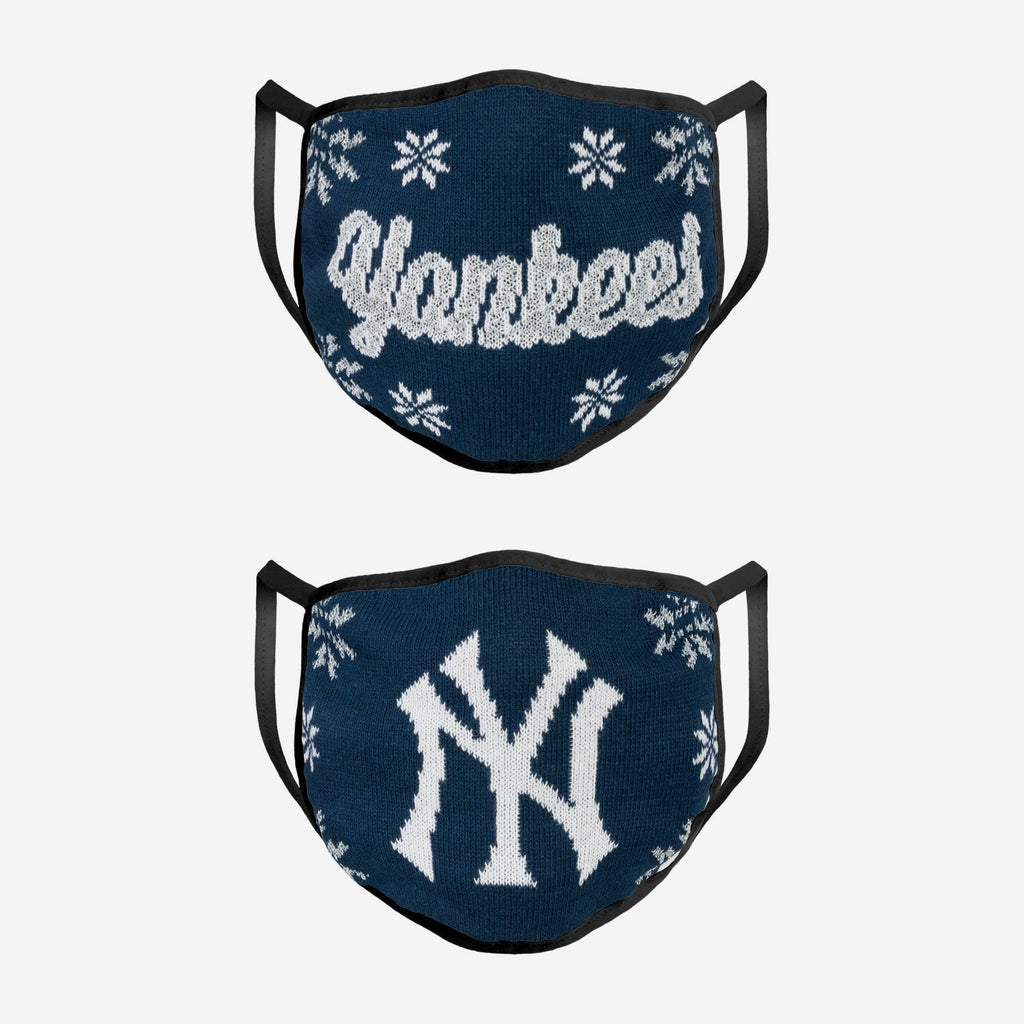 New York Yankees Womens Knit 2 Pack Face Cover FOCO - FOCO.com