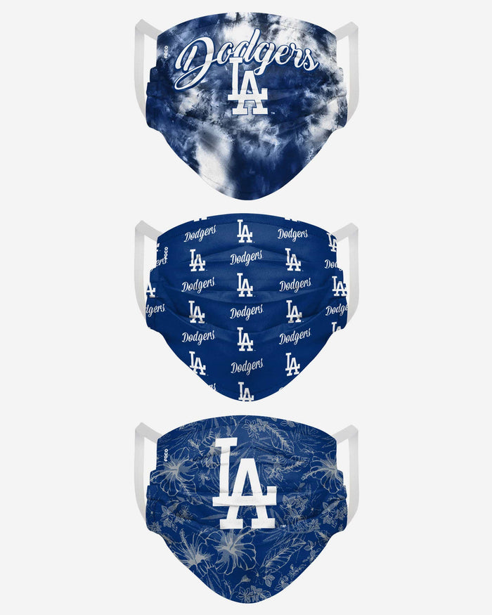 Los Angeles Dodgers Womens Matchday 3 Pack Face Cover FOCO - FOCO.com