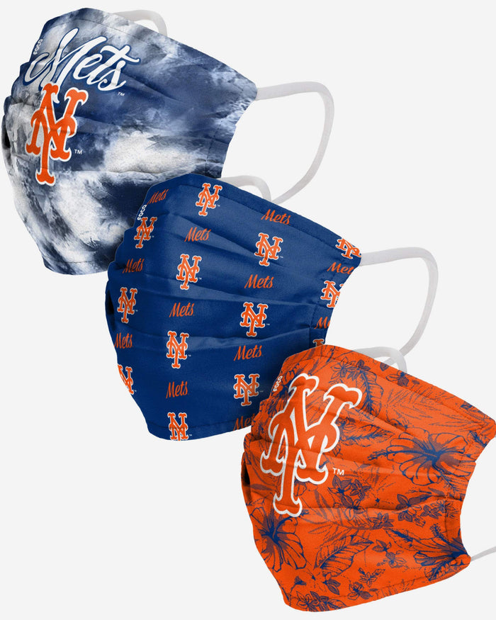New York Mets Womens Matchday 3 Pack Face Cover FOCO - FOCO.com
