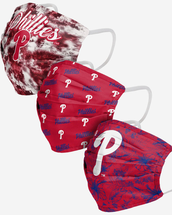 Philadelphia Phillies Womens Matchday 3 Pack Face Cover FOCO - FOCO.com