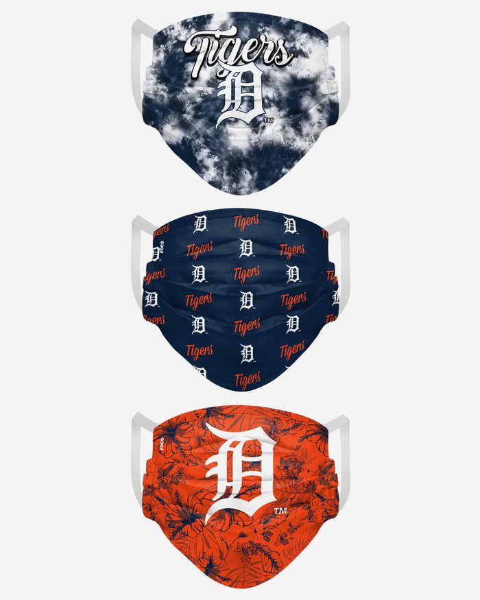 Detroit Tigers Womens Matchday 3 Pack Face Cover FOCO - FOCO.com