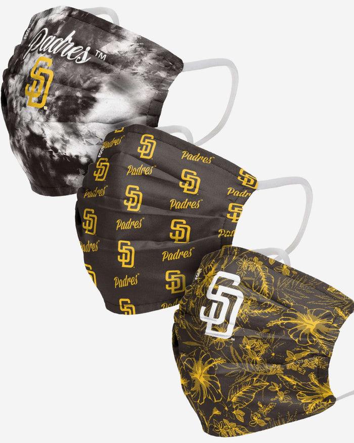 San Diego Padres Womens Matchday 3 Pack Face Cover FOCO - FOCO.com