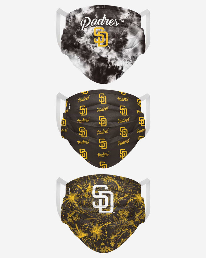 San Diego Padres Womens Matchday 3 Pack Face Cover FOCO - FOCO.com