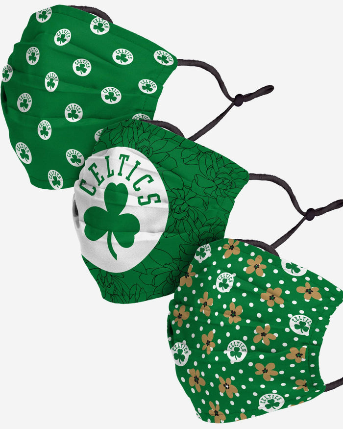 Boston Celtics Gameday Gardener 3 Pack Face Cover FOCO - FOCO.com