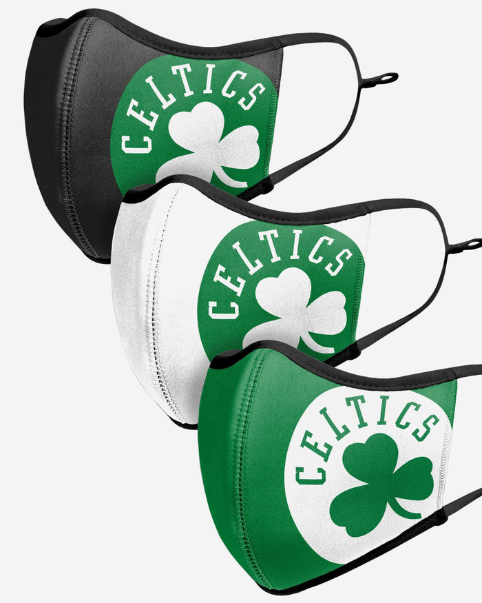 Boston Celtics Sport 3 Pack Face Cover FOCO - FOCO.com