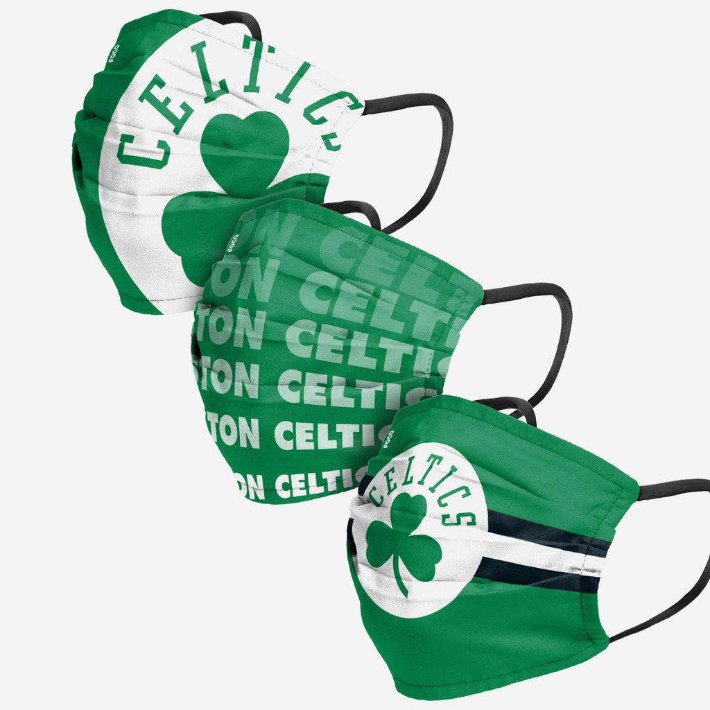 Boston Celtics Matchday 3 Pack Face Cover FOCO - FOCO.com
